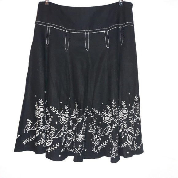 🎃e•col•o•gie embroidered skirt - Picture 1 of 3